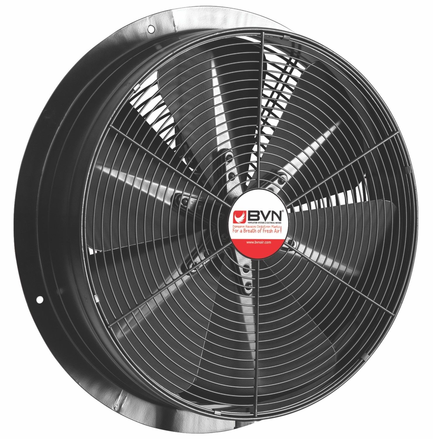 BVN Bahçıvan 32,5 cm BSM 300 90 W 2000 m3/h 1445 D/D 230 V Monofaze Aksiyel Sanayi Aspiratörü