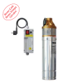 Sumak 4SDM100 0.75 kw 1 HP 2900 D/D 220 V Monofaze 4'' Paslanmaz Dalgıç Pompası (30 m Kablo+Panolu)