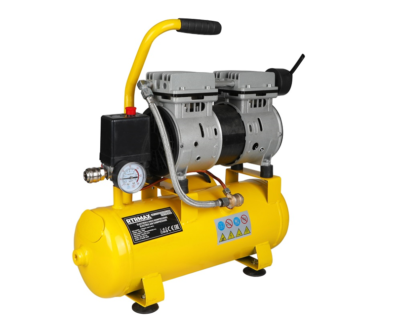 RTRMAX RTM730 9 L 8 Bar 0.75 Hp / 0.55 kW 102 L/Dk 230 V Monofaze Sessiz Hava Kompresörü