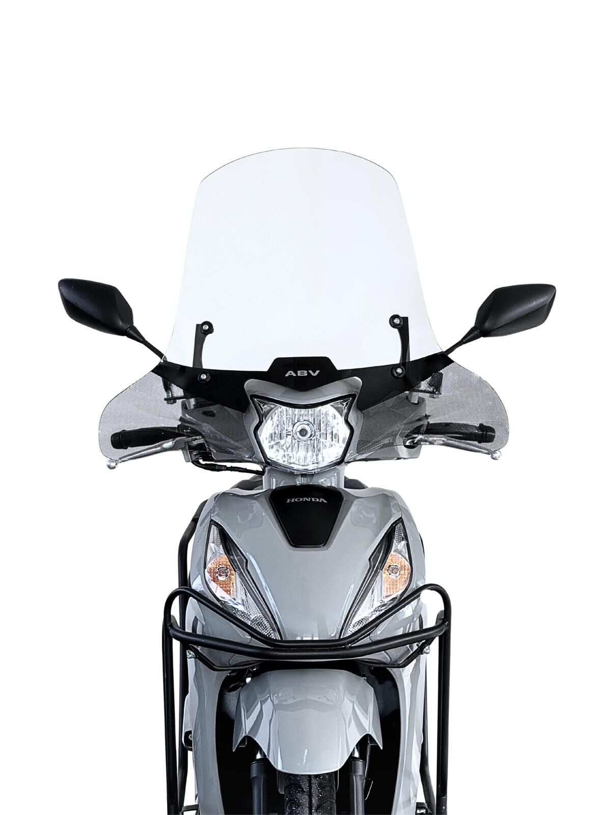 ABV Honda Dio El Korumalı Şeffaf Tur Camı 59x72.5 cm (21-26) + Bağlantı ...