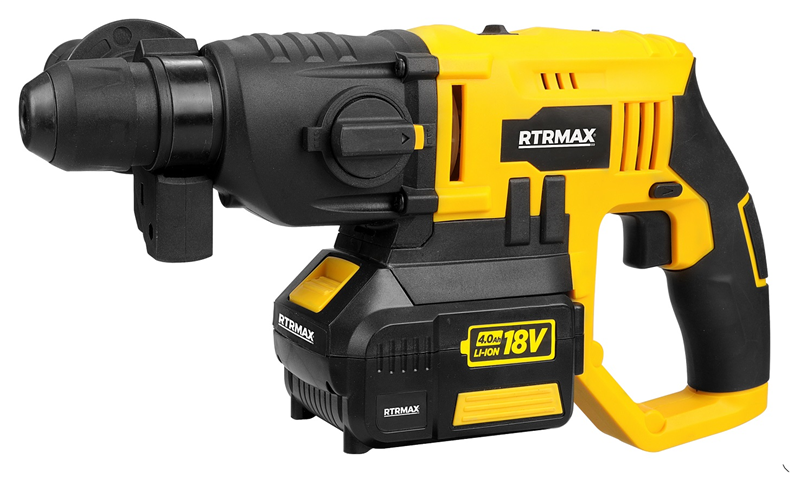 RTRMAX RTX1855 1.2 Jul 0-300 D/Dk - 0-1000 D/Dk 18V Li-ion Çift Akü 4 Ah Akülü Pnömatik Delici (Akü Dahil)