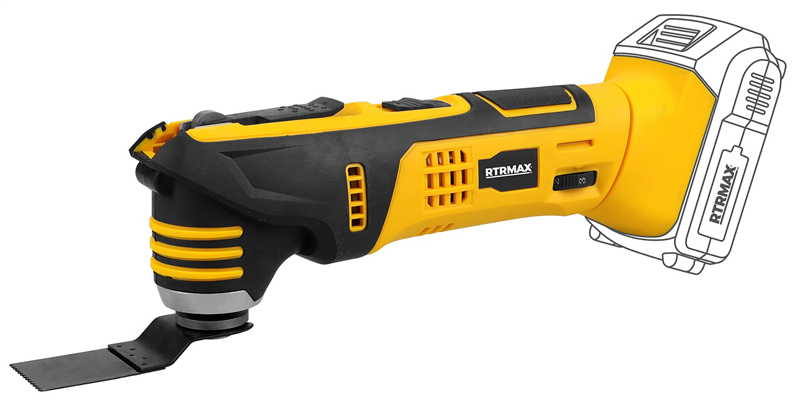 RTRMAX RTX1862B 3° 5000-15000 D/Dk 18V Akülü Çok Amaçlı Kesici (Raspalama) (Akü Hariç)