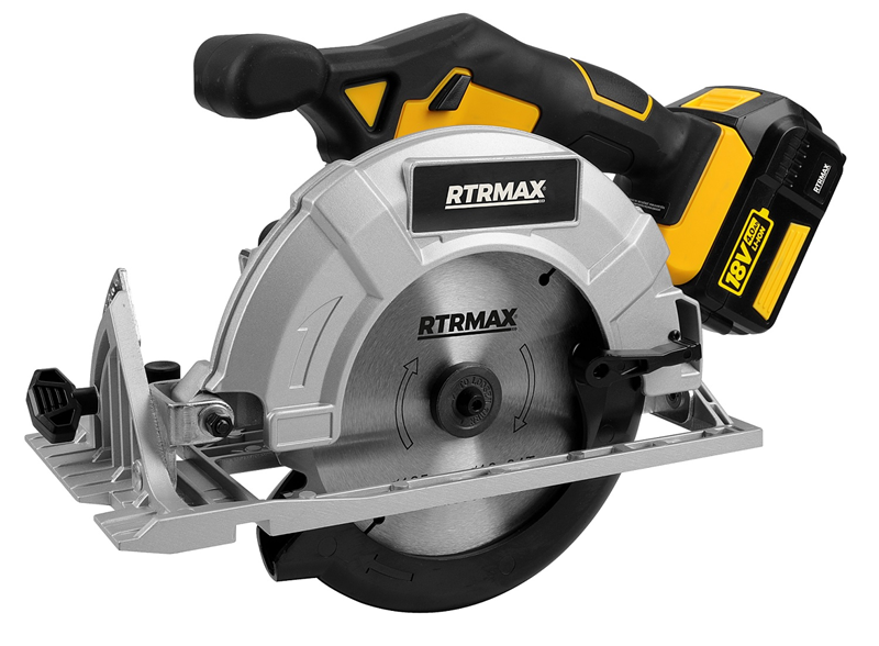 RTRMAX RTX1836 Ø165 mm 3650 D/Dk 18V Li-ion Çift Akü 4 Ah Akülü Daire Testere (Akü Dahil)
