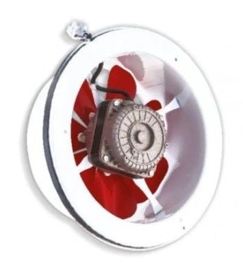 Fansan 25 cm TBA 250 50 W 800 m3/h 1350 D/D 230 V Monofaze Aksiyel Duvar Baca Cam Aspiratörü