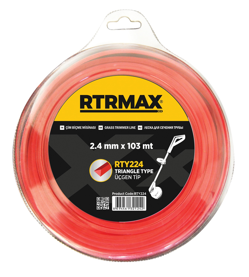 RTRMAX RTY230 3 mm x 67 m Üçgen Tırpan Misinası