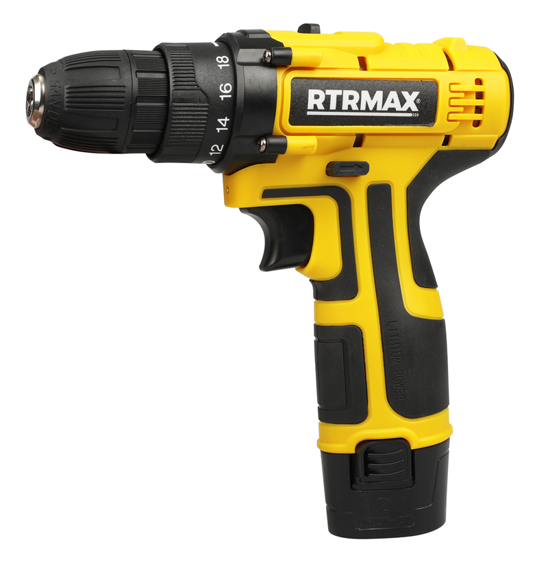RTRMAX RTM332 22 Nm 0-350 D/Dk - 0-1300 D/Dk 2x12V 1.3 Ah Li-ion Akülü Matkap