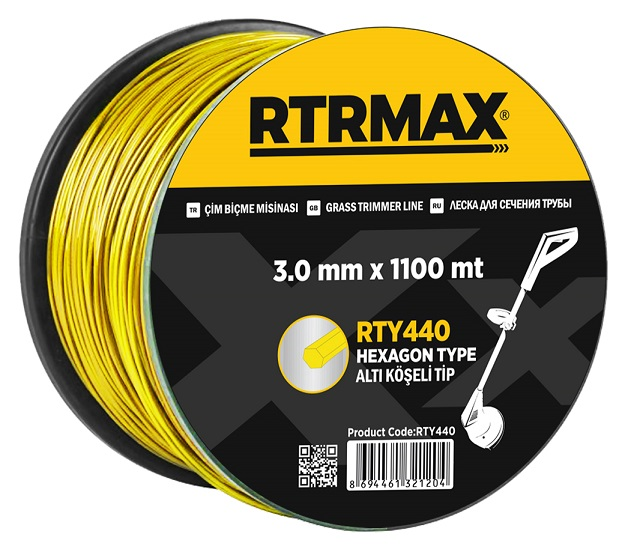 RTRMAX RTY449 4 mm x 643 m Altıgen Tırpan Misinası