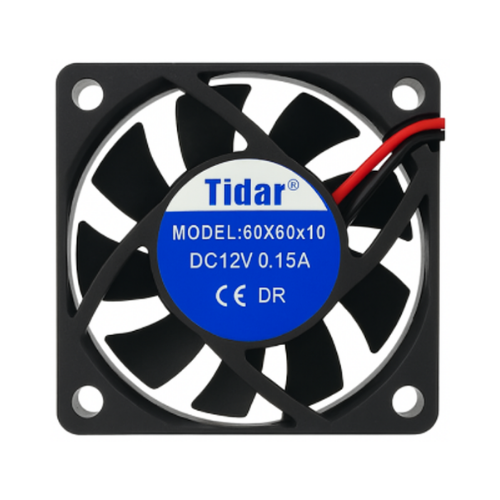 Tidar 60x60x10 mm RQA6010 2,16 W 12 VDC 24,14 m³/h 5000 D/D Kare Soğutucu Fan