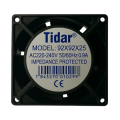 Tidar 92x92x25 mm RQA9225 13 W 220 VAC 57,80 m³/h 2450 D/D Kare Soğutucu Fan