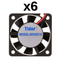Tidar 40x40x10 mm RQA4010 1,20 W 12 VDC 11,40 m³/h 6000 D/D Kare Soğutucu Fan (AVANTAJLI PAKETLER) 6'lı Paket (ÜCRETSİZ KARGO)