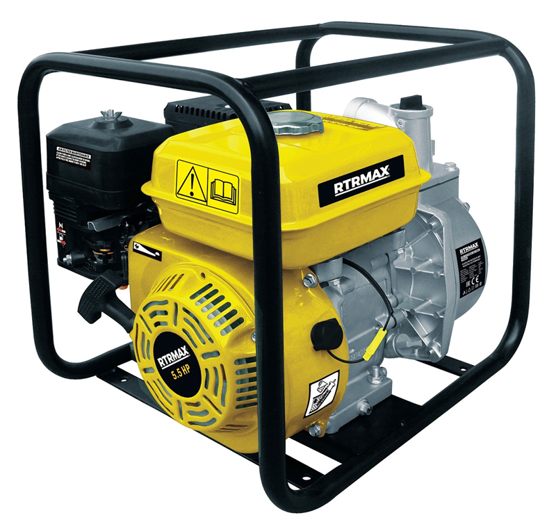 RTRMAX RTR020 50 mm (2'') 26 m/8 m 6.5 Hp 36000 L/S. OHV Tek Silindir Hava Soğutmalı 4 Zamanlı Benzinli Su Pompası