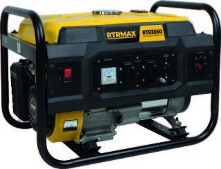 RTRMAX RTR3550 3.5 Kva / 2.8 kW 220 V / 12 V İpli OHV Tek Silindir Hava Soğutmalı 4 Zamanlı Benzinli Jeneratör