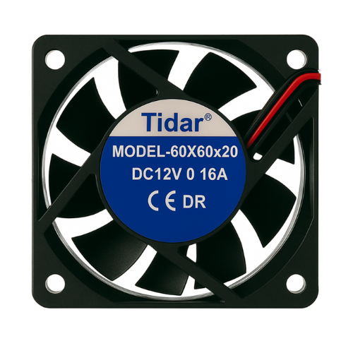 Tidar 60x60x20 mm RQA6020 1,92 W 12 VDC 27,88 m³/h 4500 D/D Kare Soğutucu Fan (AVANTAJLI PAKETLER)