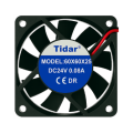 Tidar 60x60x25 mm RQA6025 3,60 W 24 VDC 39,44 m³/h 4500 D/D Kare Soğutucu Fan (AVANTAJLI PAKETLER)