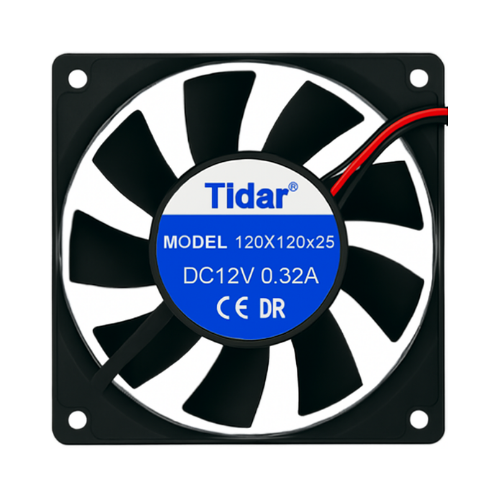 Tidar 120x120x25 mm RQA12025 3,36 W 12 VDC 141,70 m³/h 2400 D/D Kare Soğutucu Fan (AVANTAJLI PAKETLER)