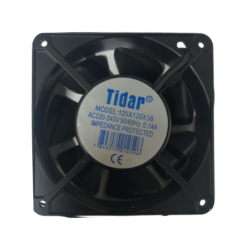 Tidar 120x120x38 mm RQA12038 26 W 220 VAC 170 m³/h 2700 D/D Kare Soğutucu Fan (AVANTAJLI PAKETLER)