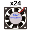 Tidar 50x50x10 mm RQA5010 1,08 W 12 VDC 19,04 m³/h 5000 D/D Kare Soğutucu Fan (AVANTAJLI PAKETLER) 24'lü Paket (ÜCRETSİZ KARGO)