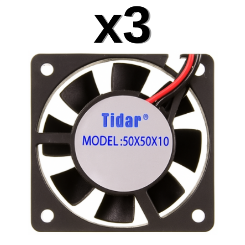 Tidar 50x50x10 mm RQA5010 2,16 W 24 VDC 19,04 m³/h 5000 D/D Kare Soğutucu Fan (AVANTAJLI PAKETLER) 3'lü Paket (ÜCRETLİ KARGO)