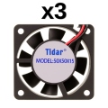 Tidar 50x50x15 mm RQA5015 2,64 W 24 VDC 27,57 m³/h 6000 D/D Kare Soğutucu Fan (AVANTAJLI PAKETLER) 3'lü Paket (ÜCRETLİ KARGO)