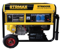 RTRMAX RTR8000E 8.1 Kva / 6.5 kW 220 V / 12 V İpli / Marşlı (Akülü) OHV Tek Silindir Hava Soğutmalı 4 Zamanlı Benzinli Jeneratör