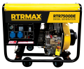 RTRMAX RTR7500DE 6 Kva / 4.8 kW 220 V İpli / Marşlı (Akülü) Tek Silindir Hava Soğutmalı 4 Zamanlı Direk Enjeksiyonlu Dizel Jeneratör