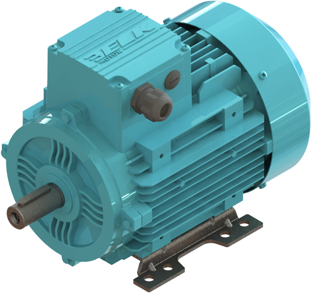 ELK 0.55 kw (3/4 HP) 3000 D/D (2EL071M2B) 380 V Trifaze IE2 Elektrik Motoru - Alüminyum