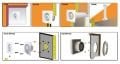 Dündar 12 cm L-12 20 W 190 m3/h 2100 D/D 230 V Monofaze Ev Tipi Plastik Fan