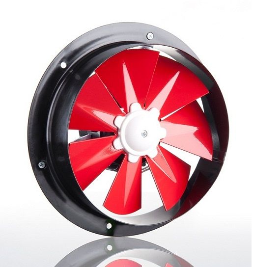 Dündar 31 cm D 30 55 W 1050 m³/h 1360 D/D 230 V Monofaze Ev Duvar Tipi Aksiyal Fan