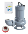 Sumak SDTK100/4 7.5 kw 10 HP 2900 D/D 380 V Trifaze Foseptik Dalgıç Pompası (10 m Kablo+Flatörlü+Panolu)