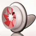 Dündar 24 cm K 25 55 W 800 m3/h 1375 D/D 230 V Monofaze Ev Pencere Tipi Kapaklı Aksiyal Fan