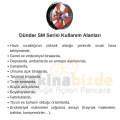 Dündar 49,5 cm SM 50 215 W 6900 m³/h 1300 D/D 230 V Monofaze Aksiyal Tip Sanayi Fanı