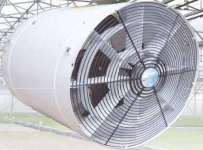 Dündar 34,5 cm SFM 35 200 W 3600 m3/h 1400 D/D 230 V Monofaze Aksiyal Tip Sera Sirkülasyon Fanı