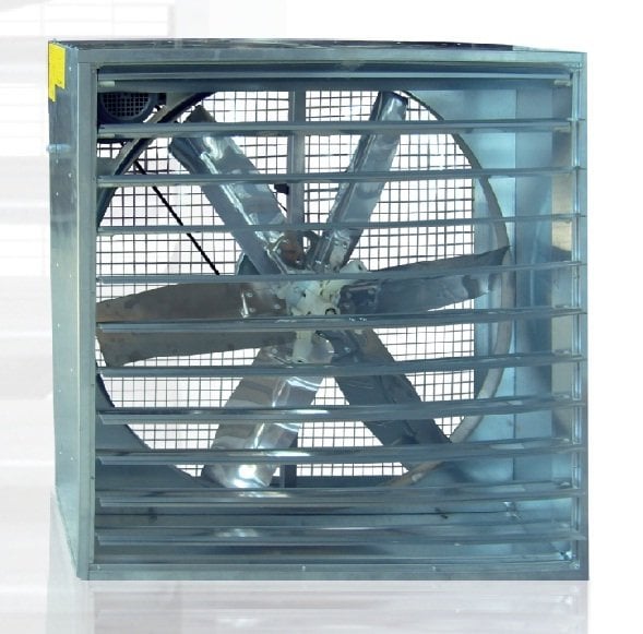 140x140 cm 440 D/D 400 V Trifaze Otomatik Panjurlu Aksiyal Tip Kutu Fanı