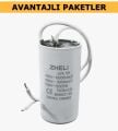 Zheli 3 µF 25x49 mm Plastik Kablolu 450-500 ACV Daimi Devre Kondansatörü (AVANTAJLI PAKETLER)