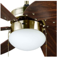 Aydın Aydın Kaşkar Taflan L36009/4 32'' (82 cm) 55 watt 220/230 V Monofaze Saten Nikel Lambalı Tavan Vantilatörü
