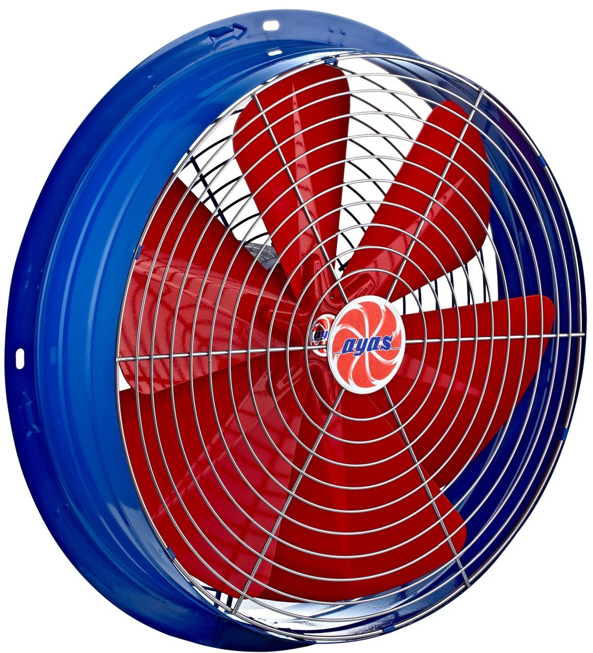 Ayas 50 cm çapında YSA-500-4K-T 1400 D/D 380 V Trifaze Yuvarlak Kasalı Sanayi Tipi Aspiratör