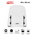 ABV Üniversal Şeffaf Siperlik (49x49 cm) + Bağlantı Ekipmanı