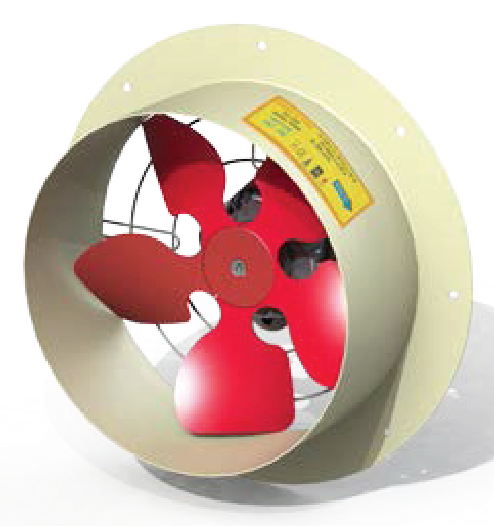 Fanex 30 cm çapında PEK 300 1400 D/D 230 V Monofaze Duvar Tipi Aksiyal Aspiratör