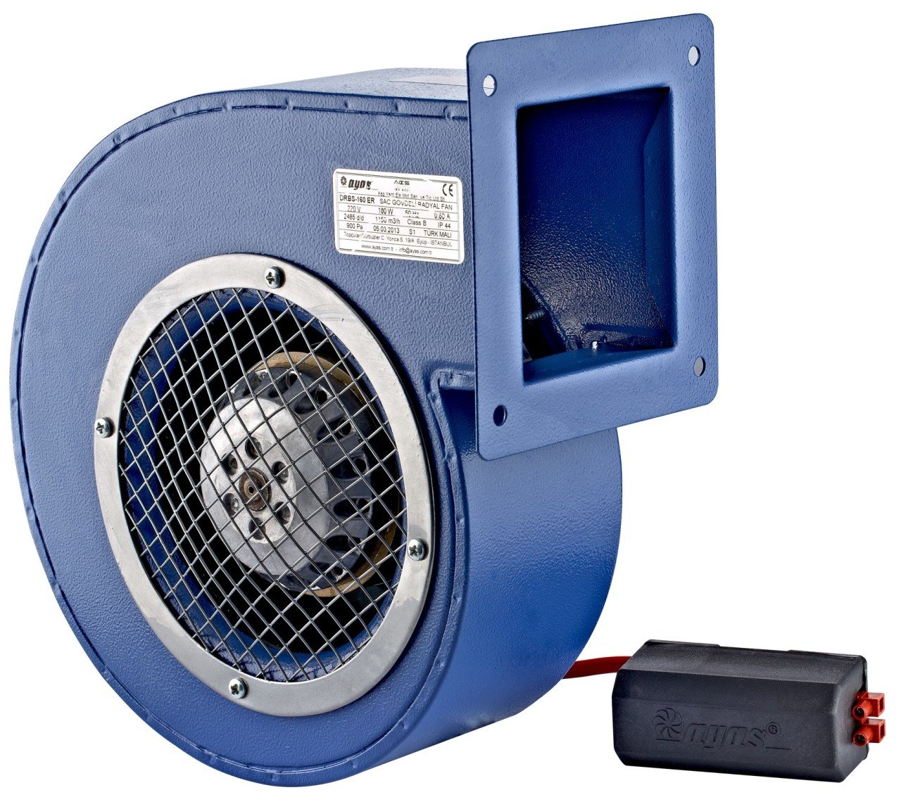 Ayas SGF-120E-2K-M 2450 D/D 220 V Monofaze Sac Gövdeli Radyal Fan