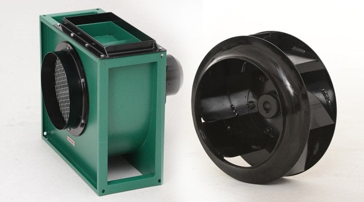 GETA GVR 90-355/4 0.25 kw 1500 D/D 380 V Trifaze Seyrek Kanatlı Geriye Eğimli Radyal Fan