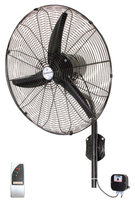 Dündar SV 50 (20'') 50 cm 100 W 10500 m³/h 1430 D/D 230 V Monofaze Uzaktan Kumandalı Duvar Sanayi Tipi Vantilatör