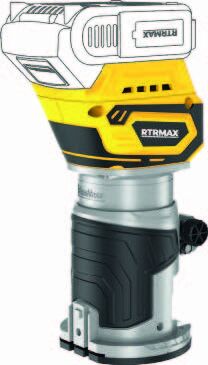 RTRMAX RTX2060B 6 mm (1/4'') 20 mm 12000-28000 D/Dk 18V Akülü Formika Traşlama Makinesi (Akü Hariç)