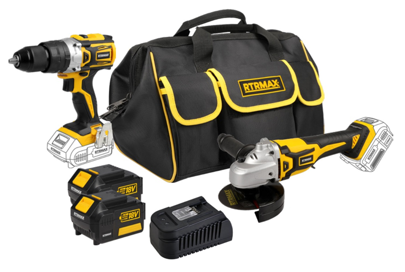 RTRMAX SET021 (RTX2014B+RTX2055B+RTX1804+RTX1808+RTX1019) Akülü 2'li Combo Set